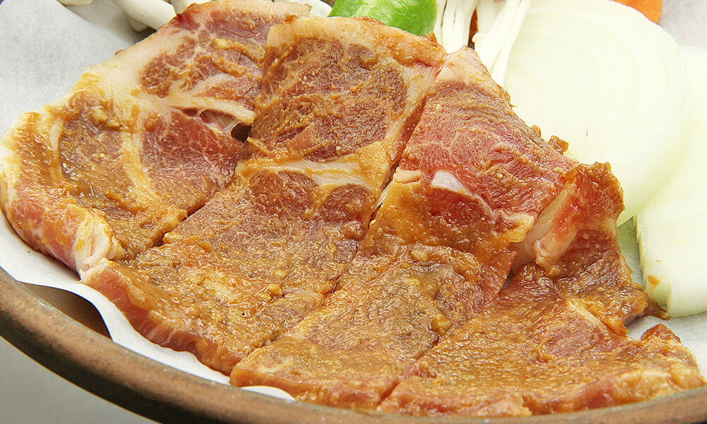 上州もち豚の味噌陶板焼き